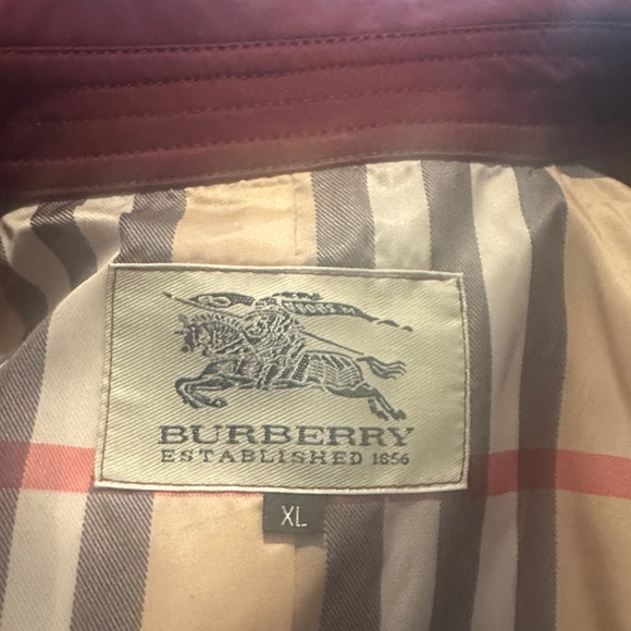 Burberry Deep Red Trench Coat - Picture 12 of 13